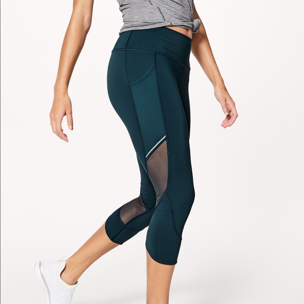 lululemon home stretch crop in submarine